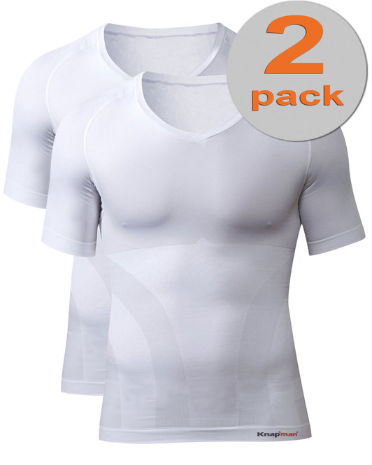 TWOPACK | Knap'man Zoned Cotton Comfort shirt weiß