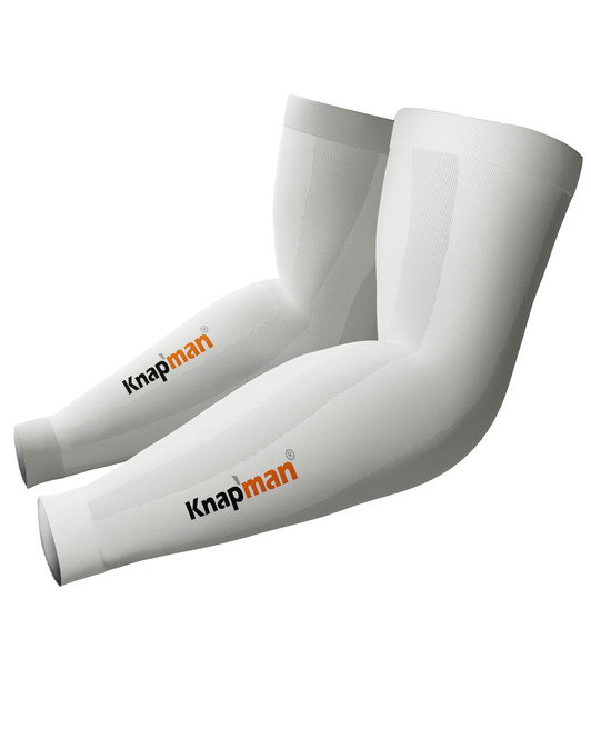 Knap'man Zoned Compression Arm Sleeves 45% weiß