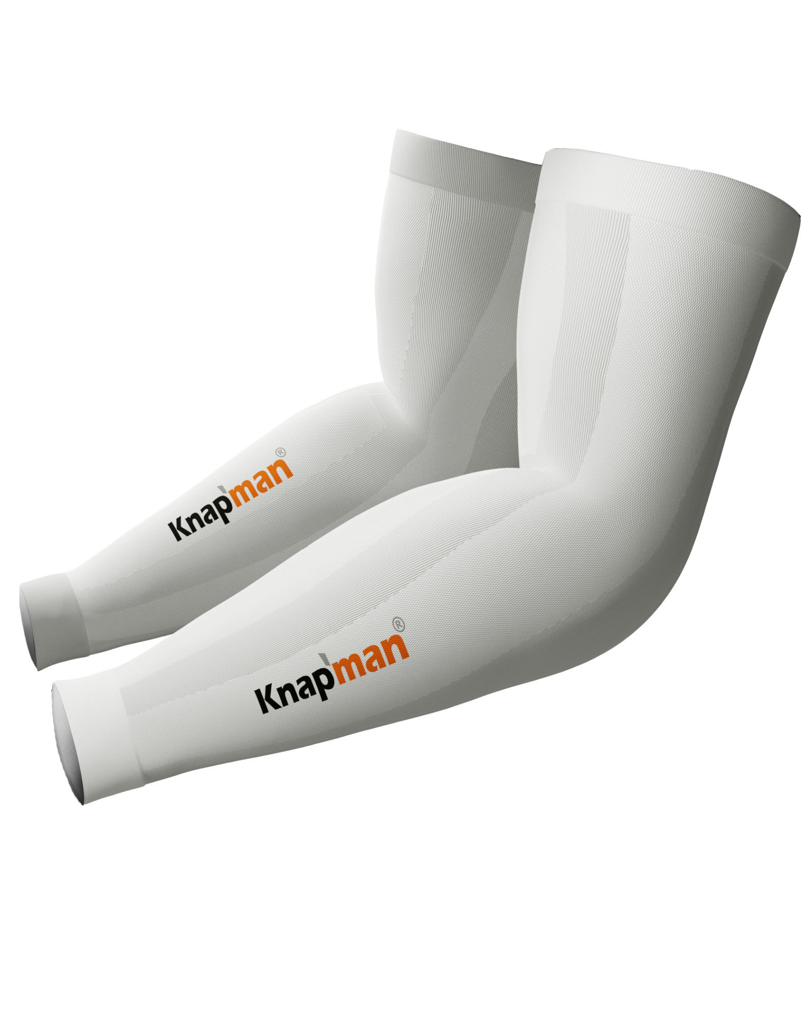 Knap'man Damen Zoned Compression Arm Sleeves 45% weiß