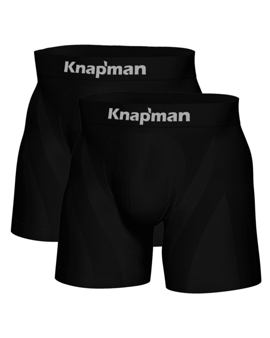 Knapman Ultimate Comfort Boxershort 3.0 Schwarz | Twopack