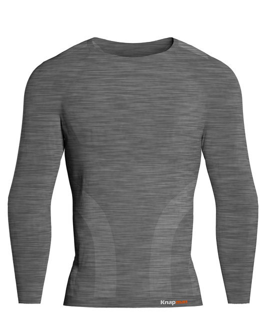 Knap'man Pro Performance Baselayer Shirt Long Sleeve Grau Melange