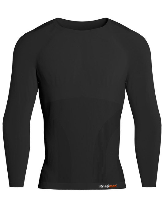 Knap'man Pro Performance Baselayer Shirt Long Sleeve Schwarz