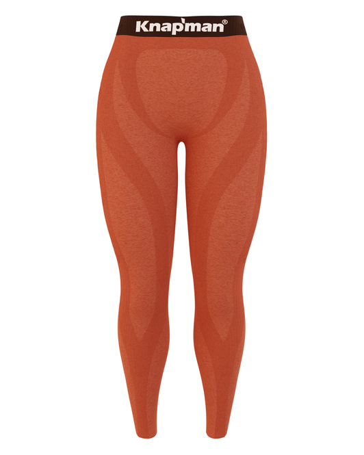 Knap'man FitForm Kompressions Sportlegging | Orange Melange