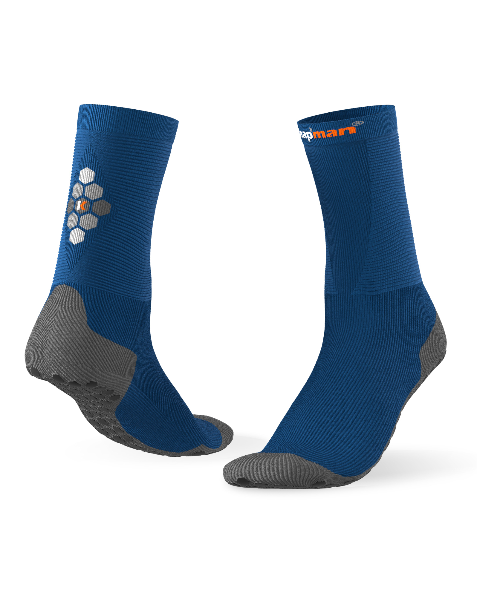Knap'man HexGrip Sport Socks - Mid length - Royal Blue