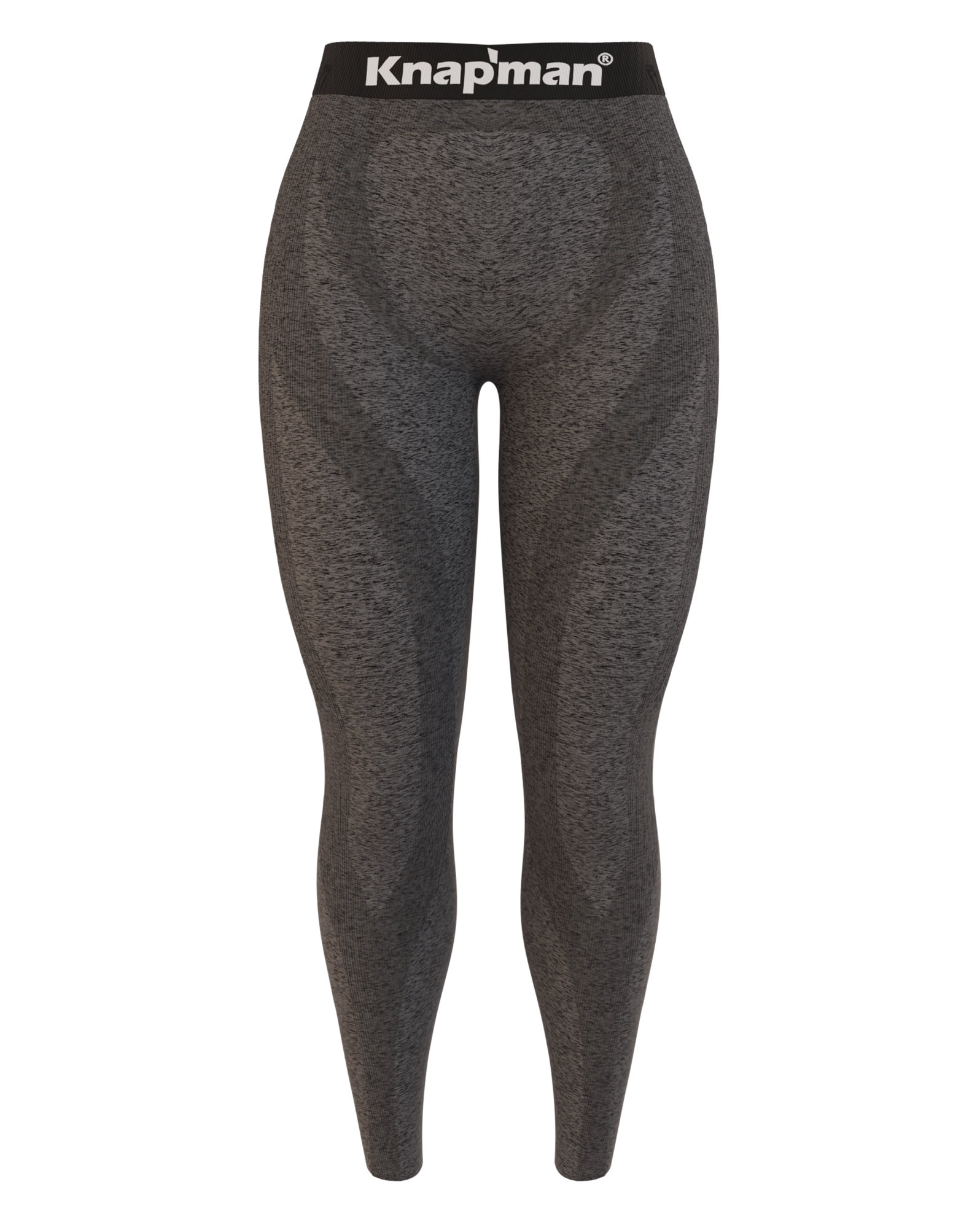 Knap'man FitForm Kompressions Sportlegging | Grau Melange