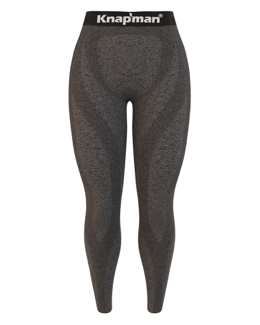 Knap'man FitForm Kompressions Sportlegging | Grau Melange
