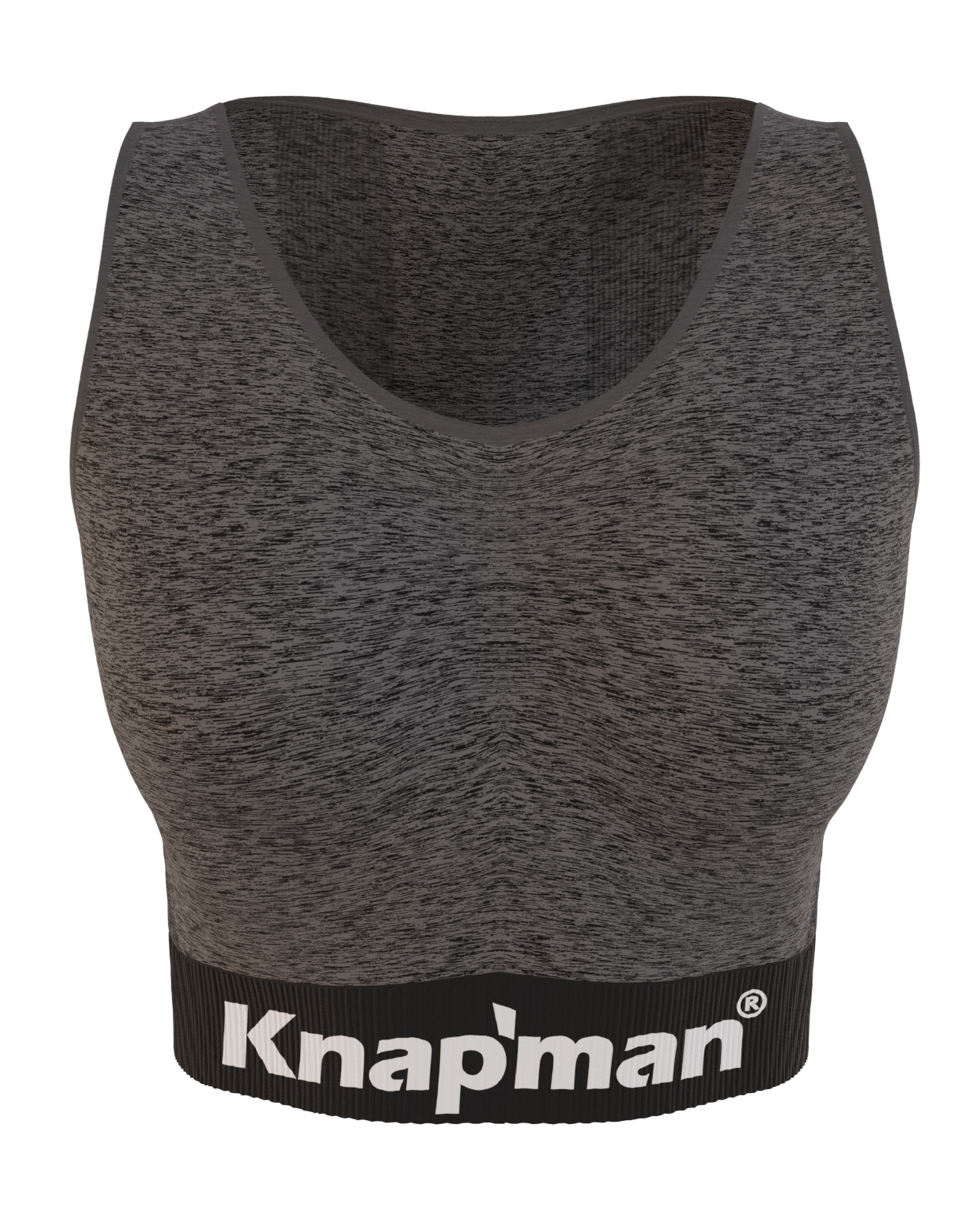 Knap'man FitForm Kompressions Sporttop | Grau Melange