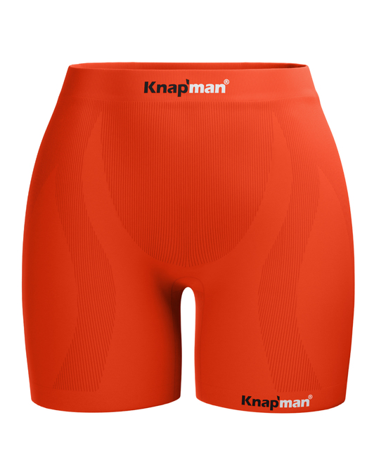 Knapman MIDI Damen Zoned Compression Shorts 45% Orange