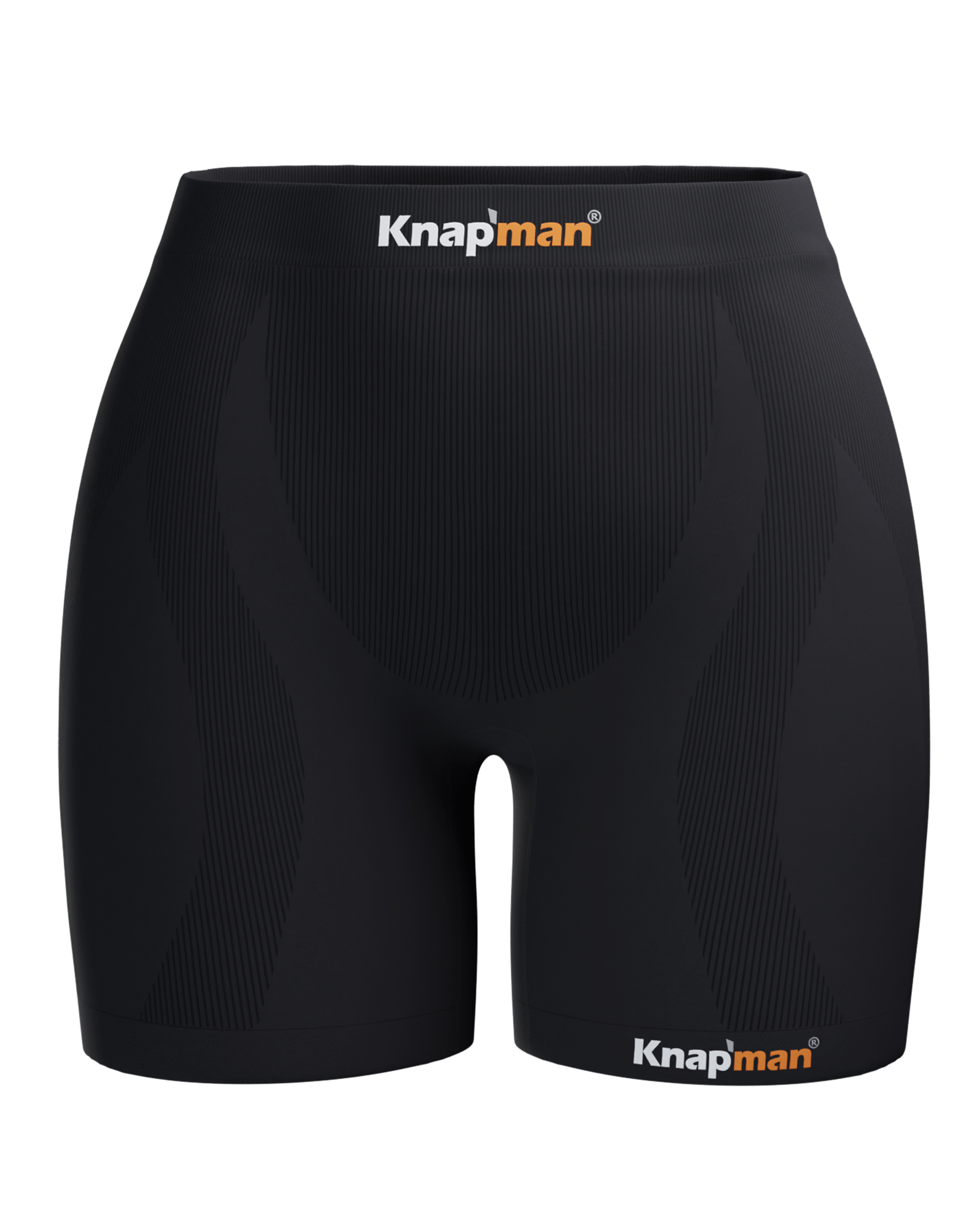 Knapman MIDI Damen Zoned Compression Shorts 45% Schwarz