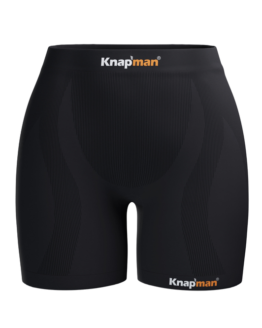 Knapman MIDI Damen Zoned Compression Shorts 45% Schwarz
